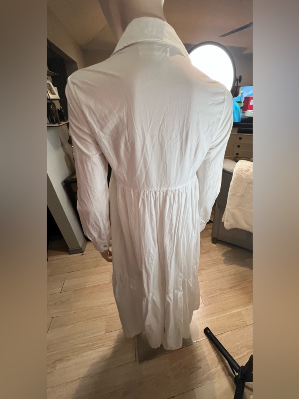 Mara Hoffman White Tie-Front Maxi Dress - Picture 7 of 10